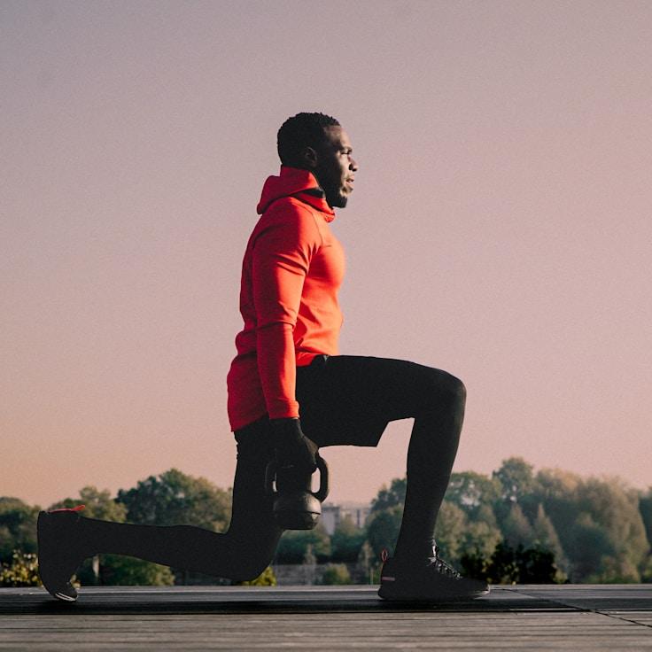 Professional gym with weight equipment