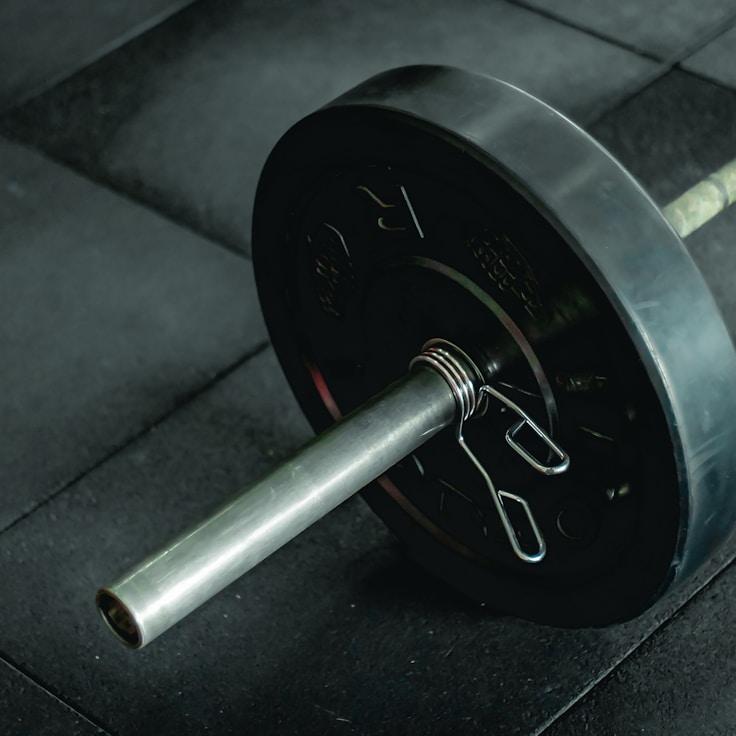 Gym interior with weight equipment